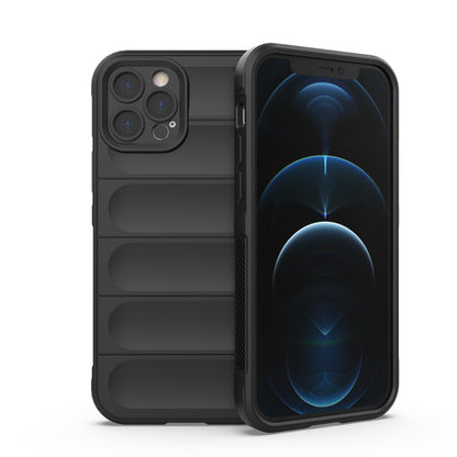 iPhone 12 Pro Magic Shield TPU + Flannel Phone Case: Durable, Non-toxic, Easy Access, Stylish Design