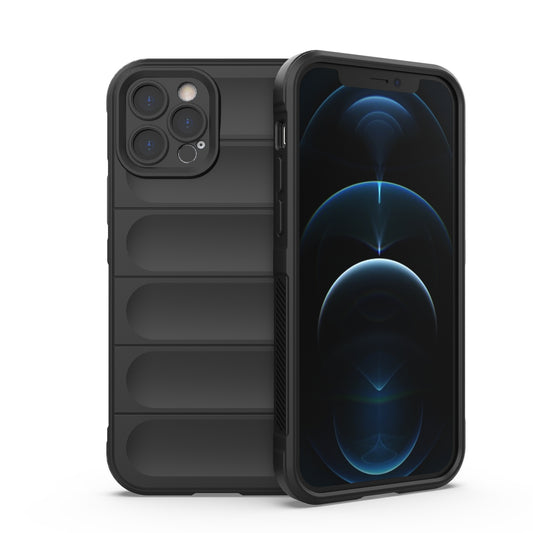 iPhone 12 Pro Magic Shield TPU + Flannel Phone Case: Durable, Non-toxic, Easy Access, Stylish Design
