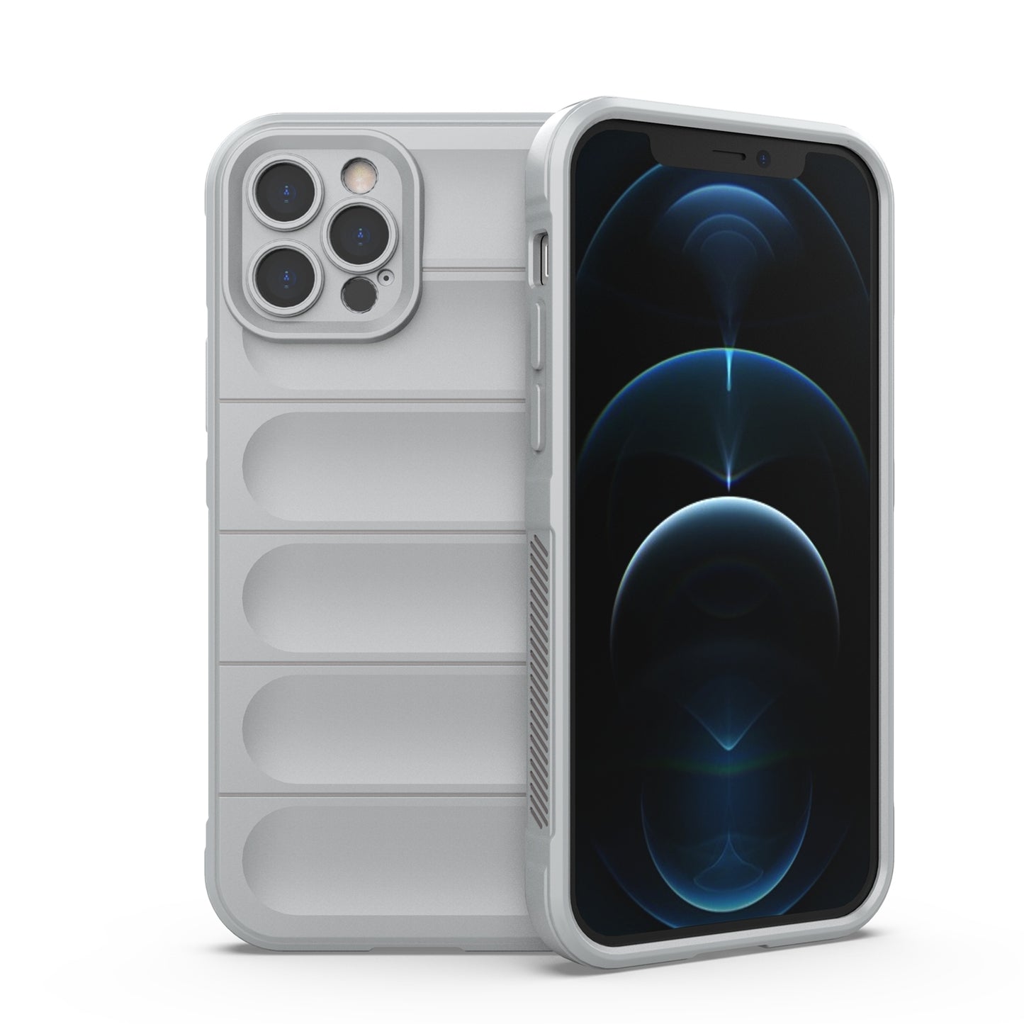 iPhone 12 Pro Magic Shield TPU + Flannel Phone Case: Durable, Non-toxic, Easy Access, Stylish Design