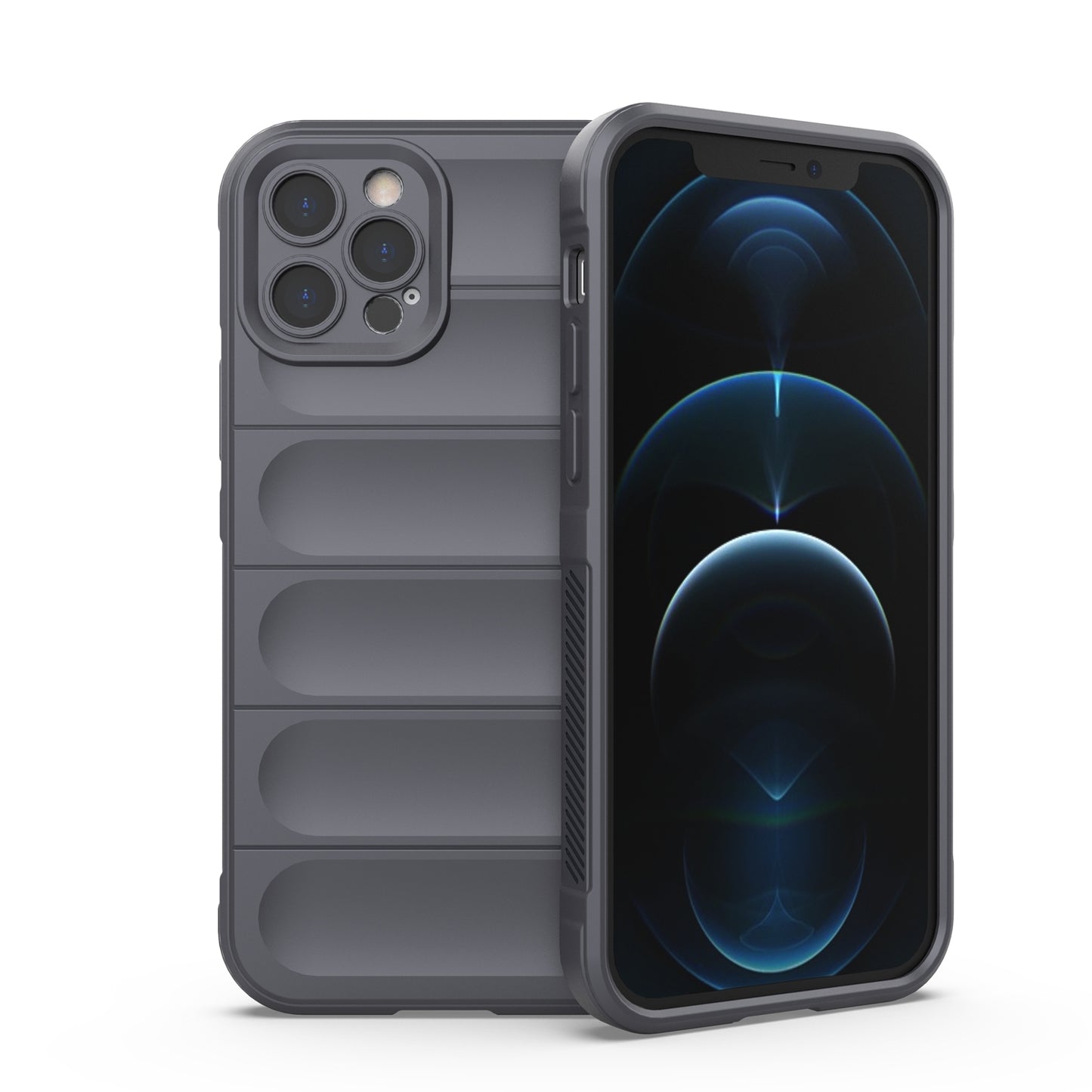 iPhone 12 Pro Magic Shield TPU + Flannel Phone Case: Durable, Non-toxic, Easy Access, Stylish Design