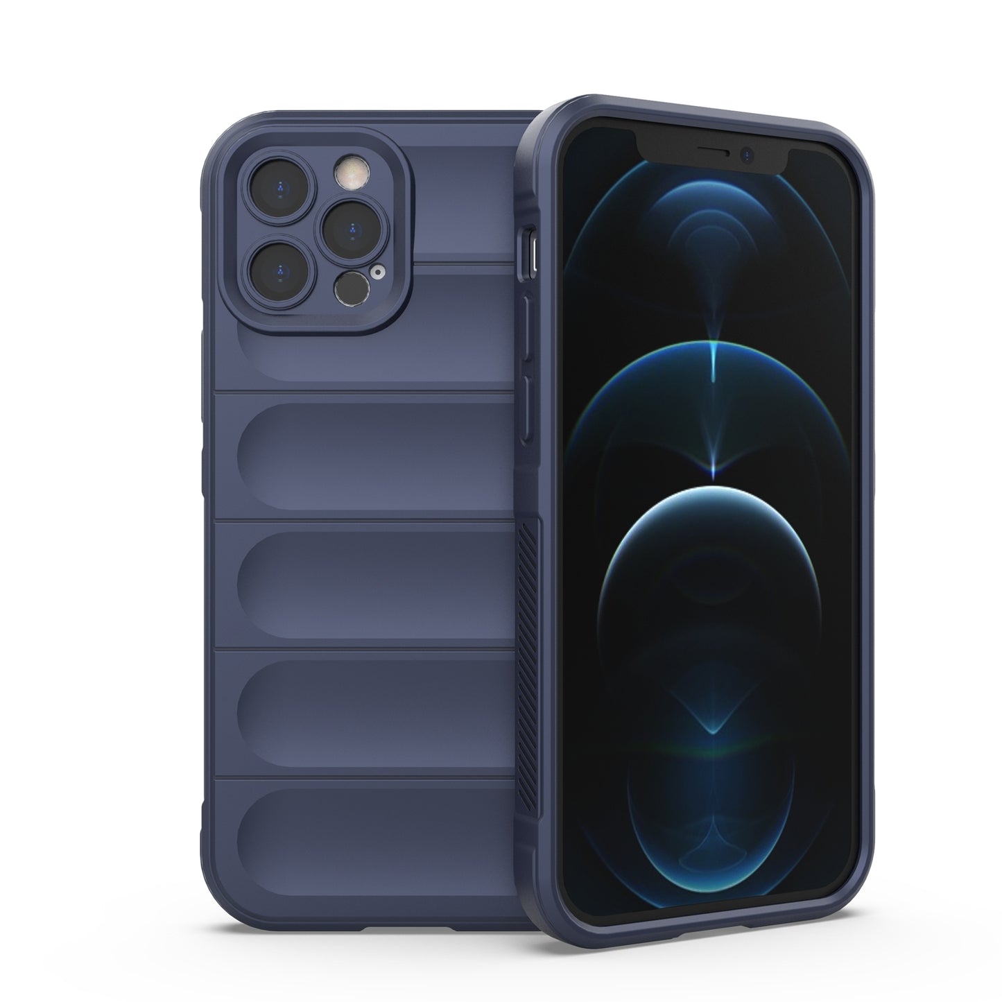 iPhone 12 Pro Magic Shield TPU + Flannel Phone Case: Durable, Non-toxic, Easy Access, Stylish Design
