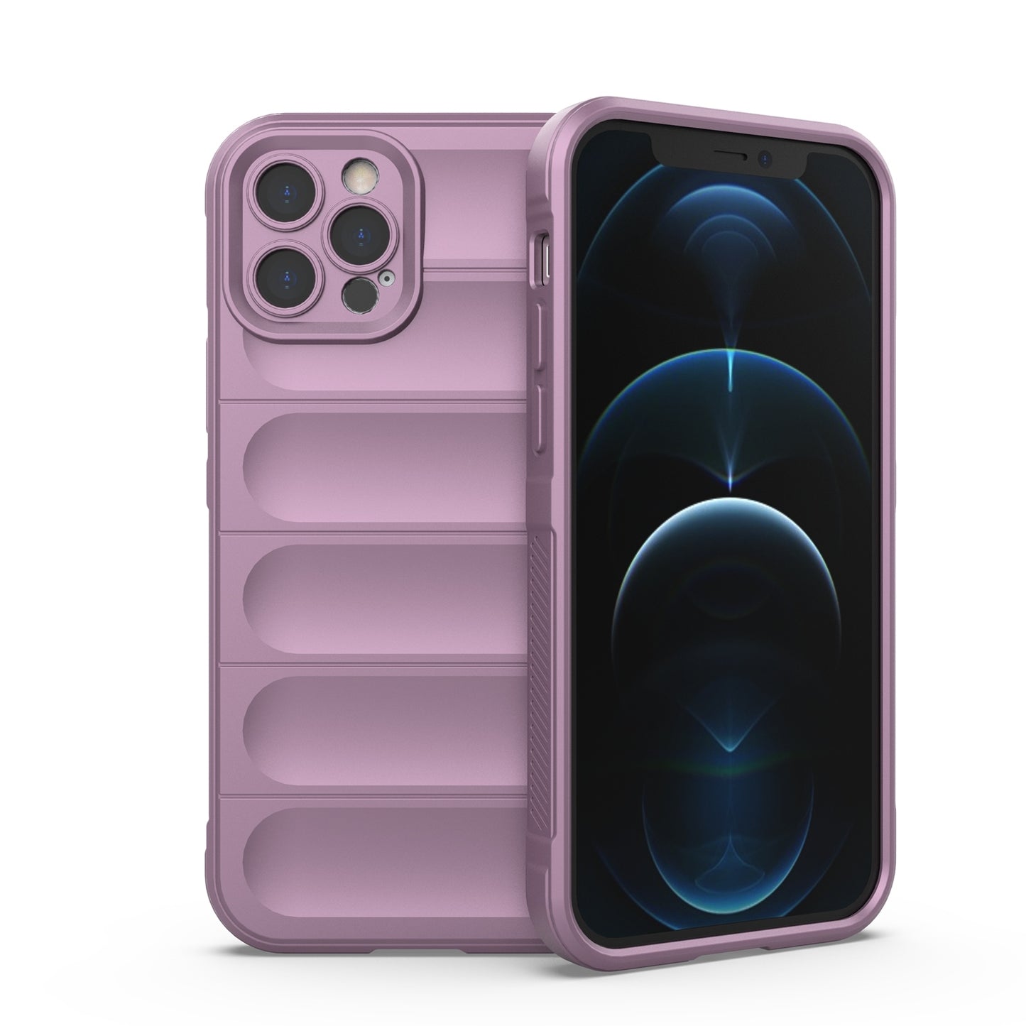 iPhone 12 Pro Magic Shield TPU + Flannel Phone Case: Durable, Non-toxic, Easy Access, Stylish Design