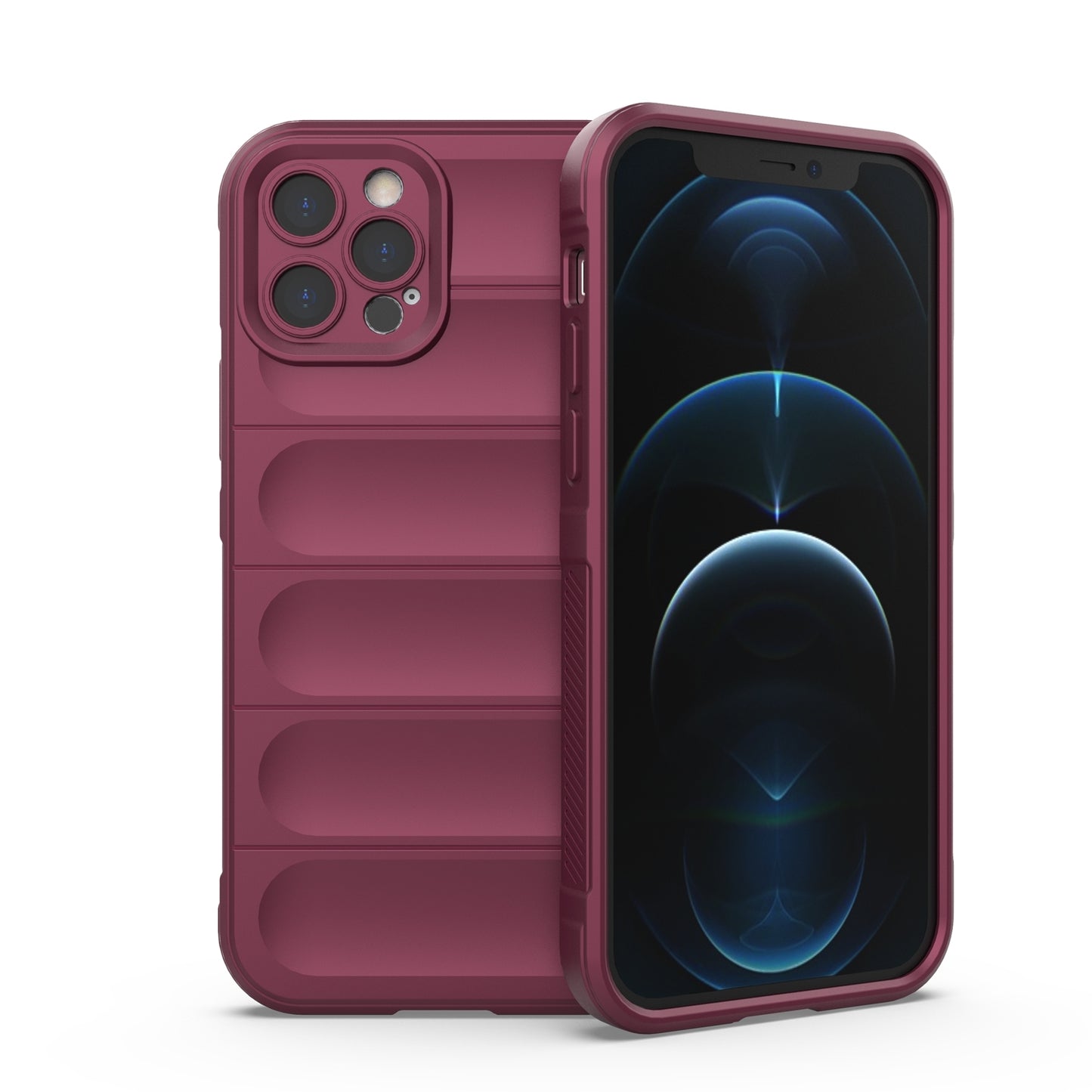 iPhone 12 Pro Magic Shield TPU + Flannel Phone Case: Durable, Non-toxic, Easy Access, Stylish Design
