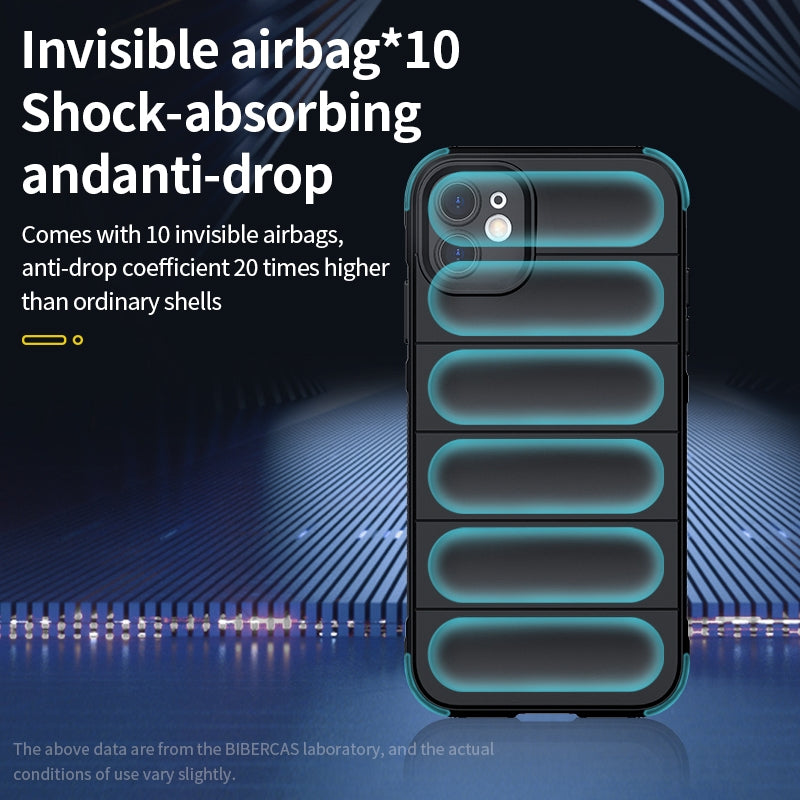 iPhone 12 Pro Magic Shield TPU + Flannel Phone Case: Durable, Non-toxic, Easy Access, Stylish Design