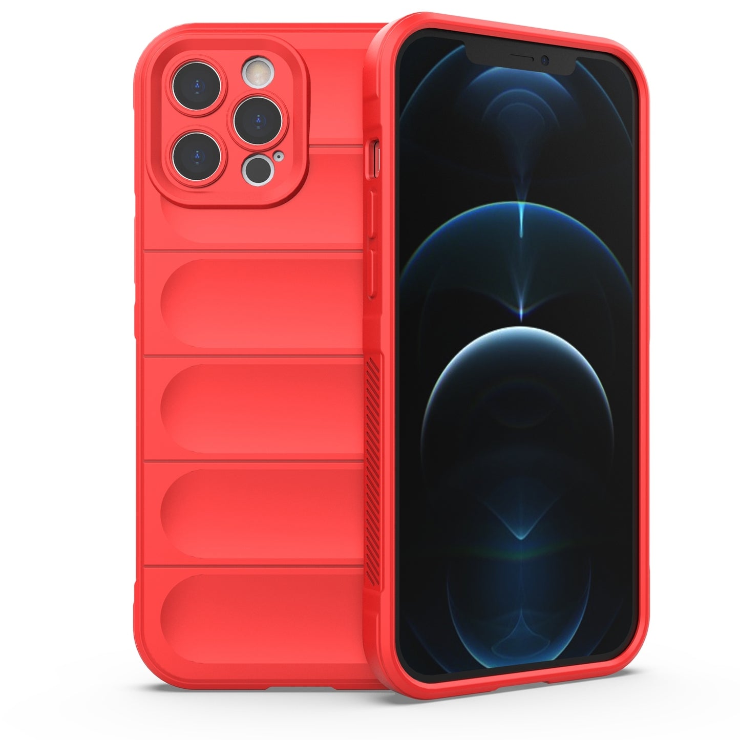 iPhone 12 Pro Max Magic Shield TPU + Flannel Phone Case: Durable, Non-toxic, Easy Access, Stylish Design