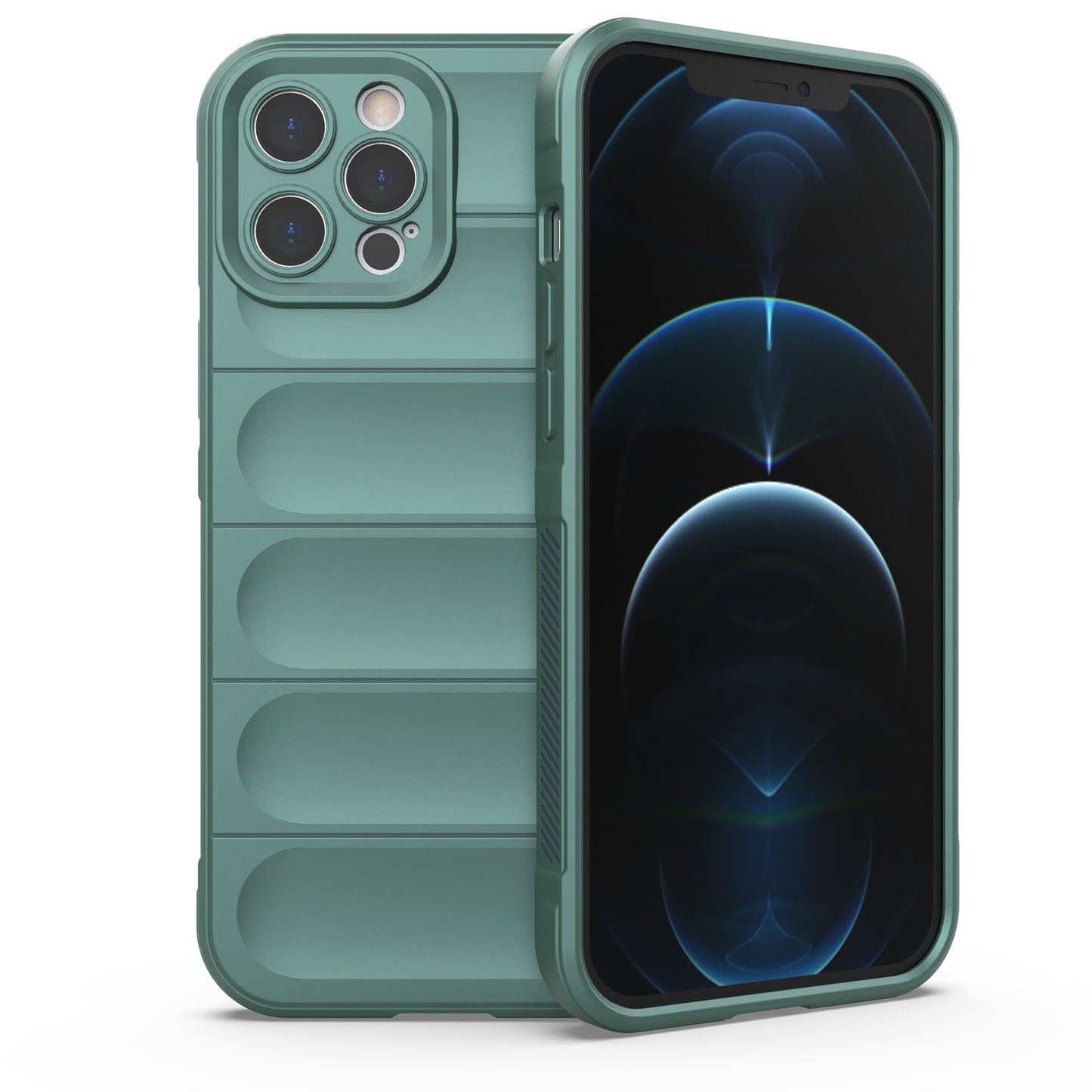 iPhone 12 Pro Max Magic Shield TPU + Flannel Phone Case: Durable, Non-toxic, Easy Access, Stylish Design