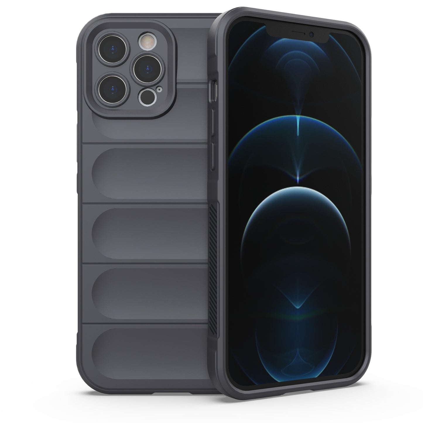 iPhone 12 Pro Max Magic Shield TPU + Flannel Phone Case: Durable, Non-toxic, Easy Access, Stylish Design