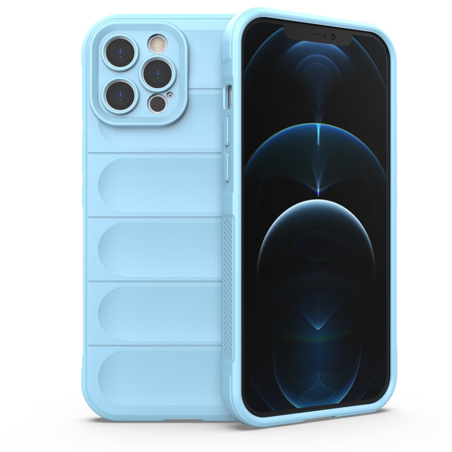 iPhone 12 Pro Max Magic Shield TPU + Flannel Phone Case: Durable, Non-toxic, Easy Access, Stylish Design