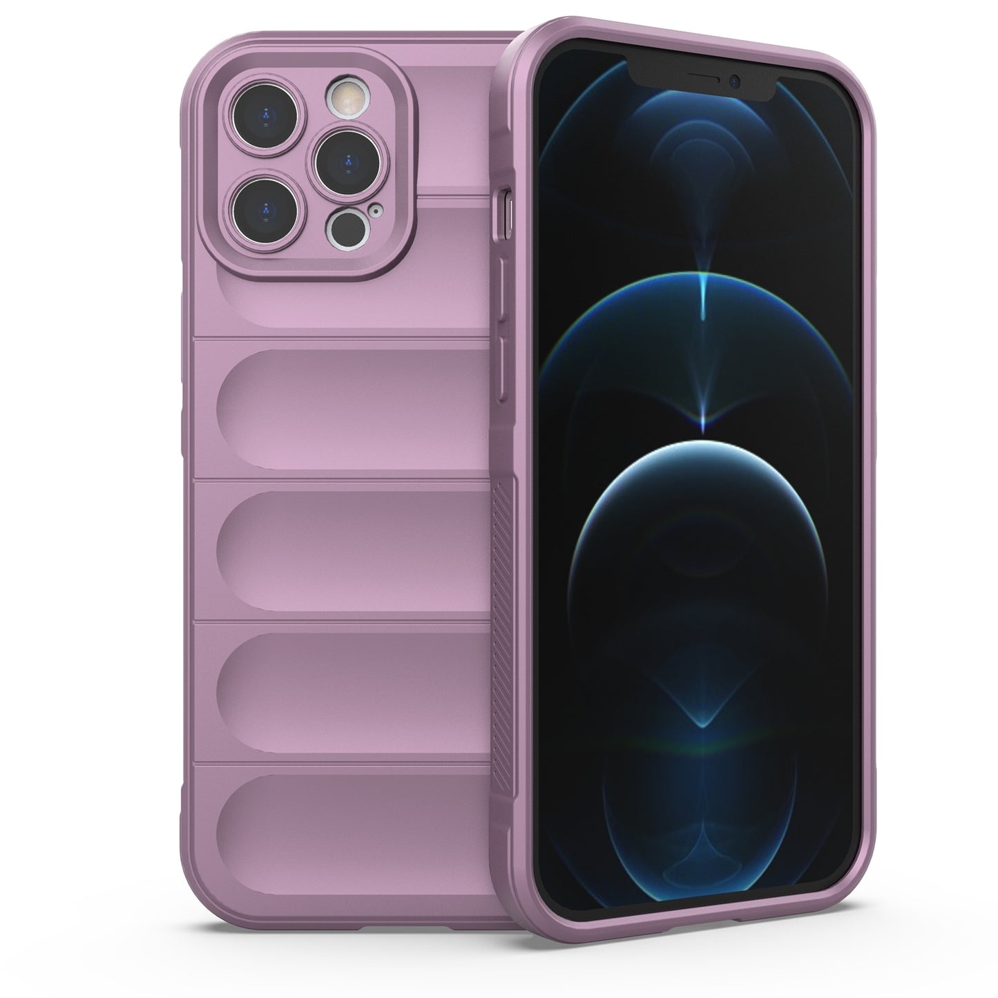 iPhone 12 Pro Max Magic Shield TPU + Flannel Phone Case: Durable, Non-toxic, Easy Access, Stylish Design