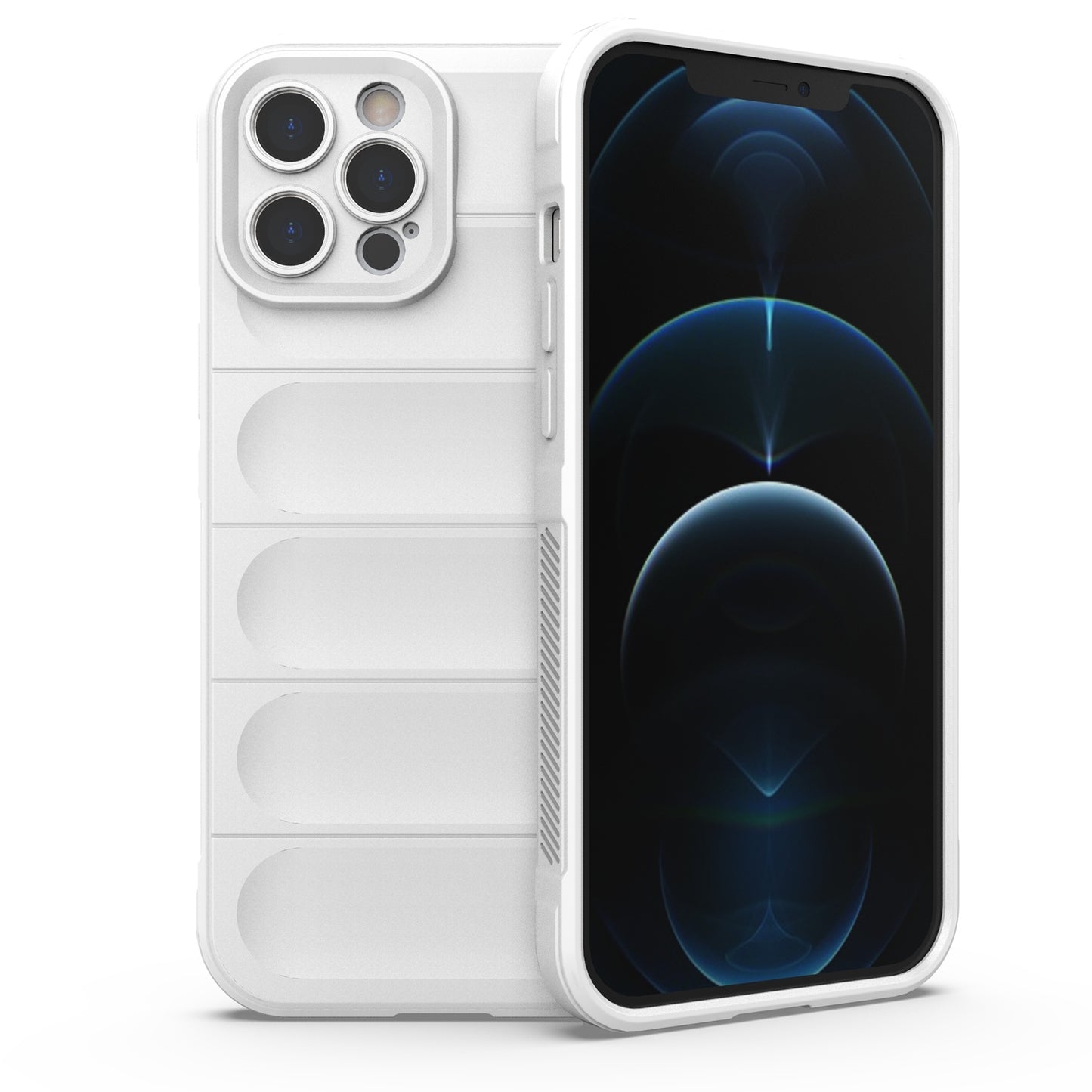 iPhone 12 Pro Max Magic Shield TPU + Flannel Phone Case: Durable, Non-toxic, Easy Access, Stylish Design