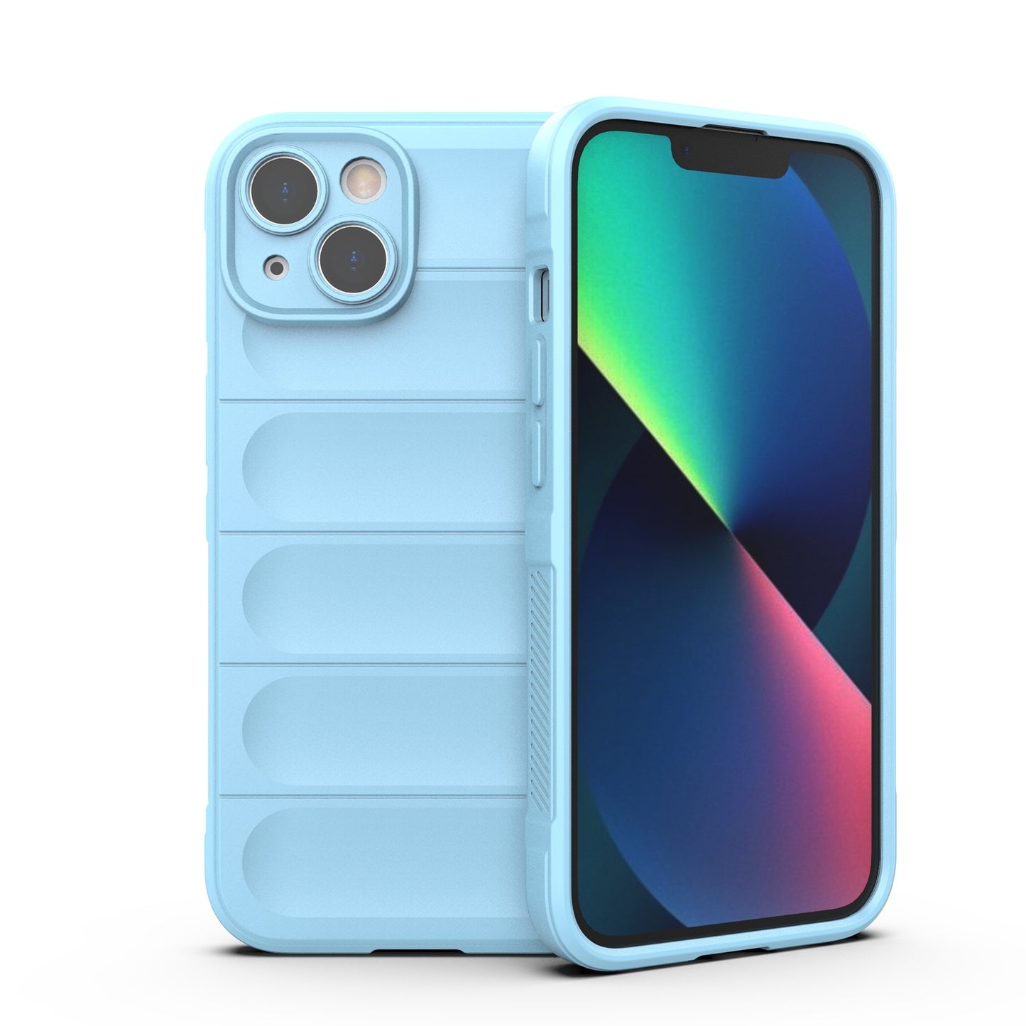 iPhone 13 Magic Shield TPU + Flannel Phone Case: Durable, Non-toxic, Easy Access, Stylish Design