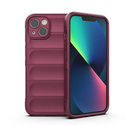 iPhone 13 Magic Shield TPU + Flannel Phone Case: Durable, Non-toxic, Easy Access, Stylish Design