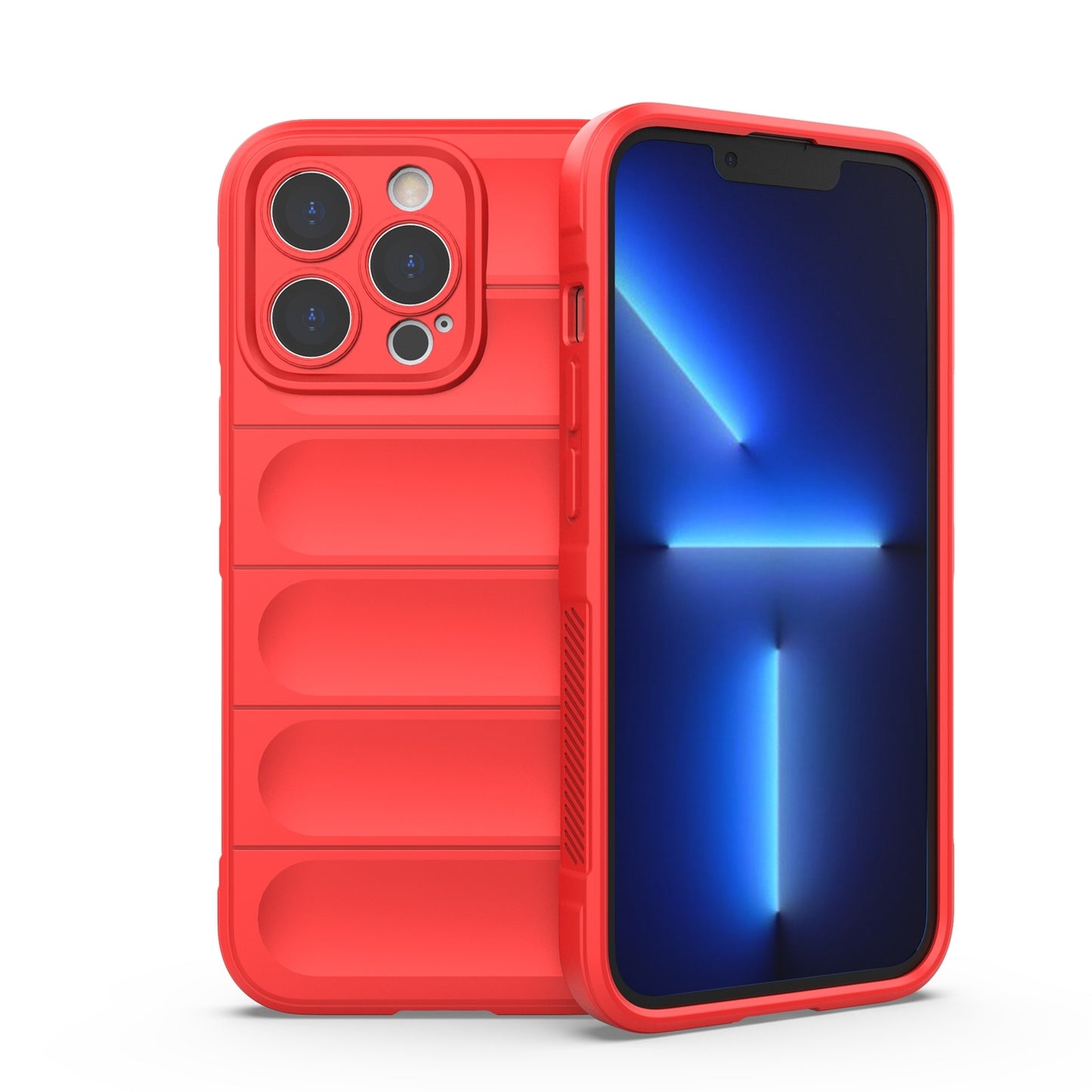 iPhone 13 Pro Magic Shield TPU + Flannel Phone Case: Durable, Non-toxic, Easy Access, Stylish Design