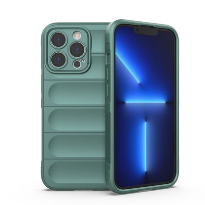 iPhone 13 Pro Magic Shield TPU + Flannel Phone Case: Durable, Non-toxic, Easy Access, Stylish Design