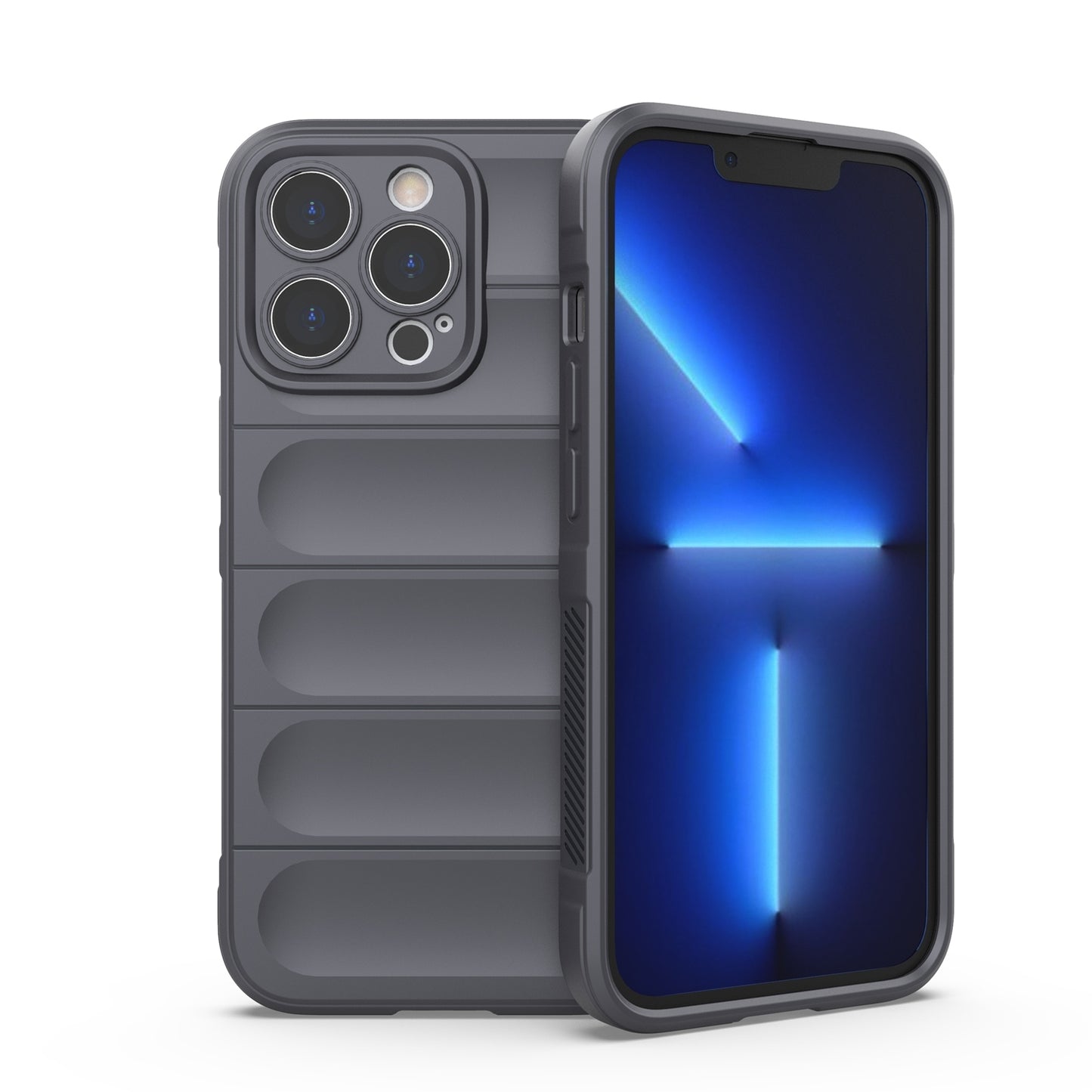 iPhone 13 Pro Magic Shield TPU + Flannel Phone Case: Durable, Non-toxic, Easy Access, Stylish Design