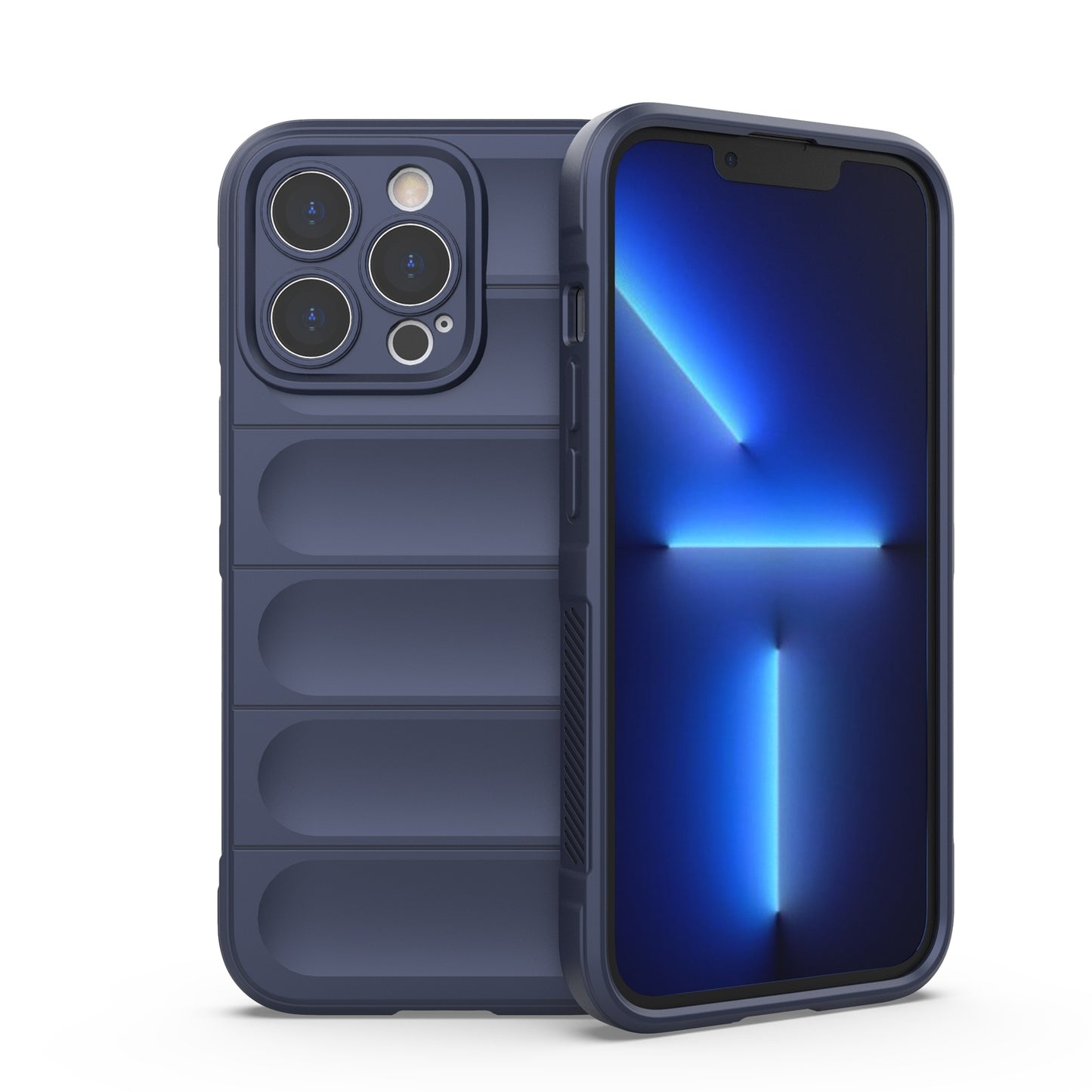 iPhone 13 Pro Magic Shield TPU + Flannel Phone Case: Durable, Non-toxic, Easy Access, Stylish Design
