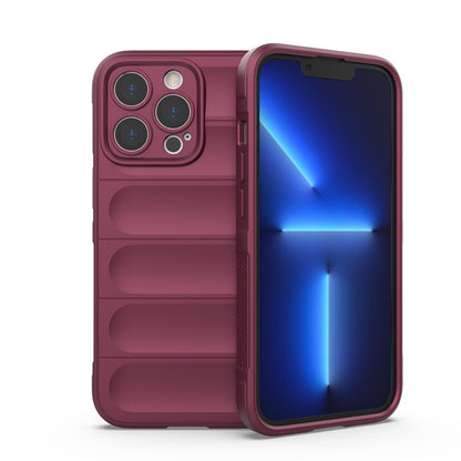 iPhone 13 Pro Magic Shield TPU + Flannel Phone Case: Durable, Non-toxic, Easy Access, Stylish Design