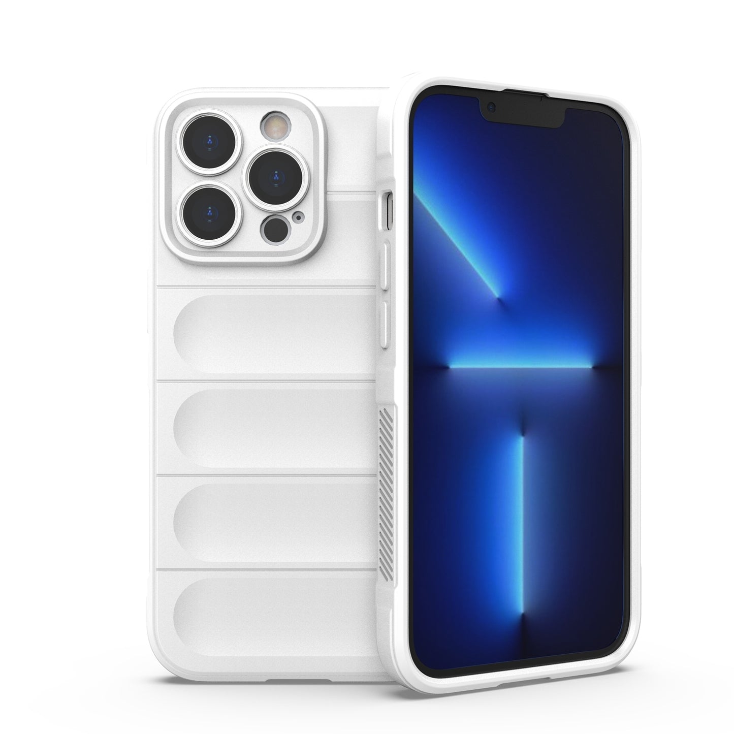 iPhone 13 Pro Magic Shield TPU + Flannel Phone Case: Durable, Non-toxic, Easy Access, Stylish Design