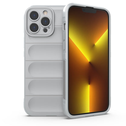 iPhone 13 Pro Max Magic Shield TPU + Flannel Phone Case: Durable, Non-toxic, Easy Access, Stylish Design