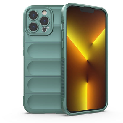 iPhone 13 Pro Max Magic Shield TPU + Flannel Phone Case: Durable, Non-toxic, Easy Access, Stylish Design