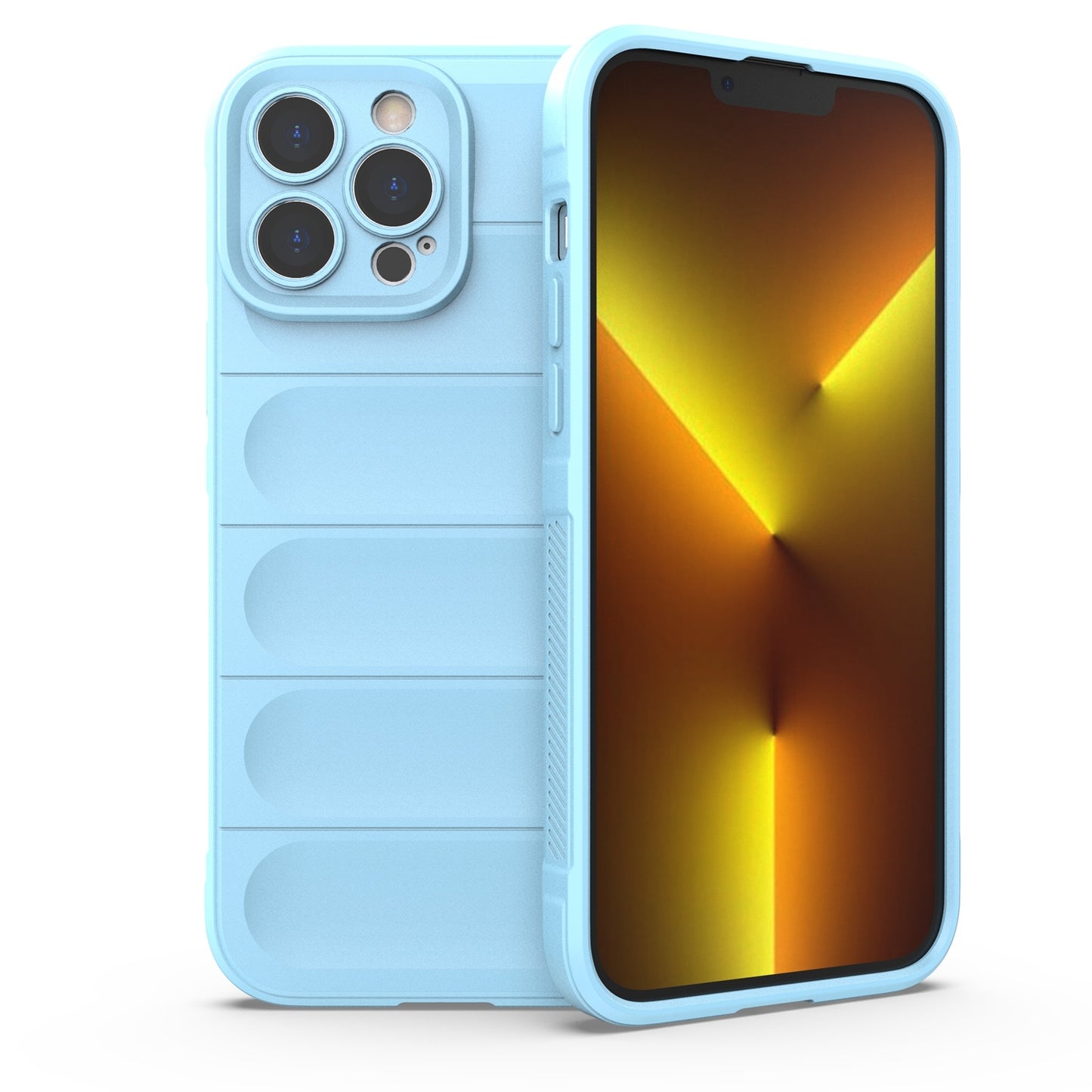 iPhone 13 Pro Max Magic Shield TPU + Flannel Phone Case: Durable, Non-toxic, Easy Access, Stylish Design