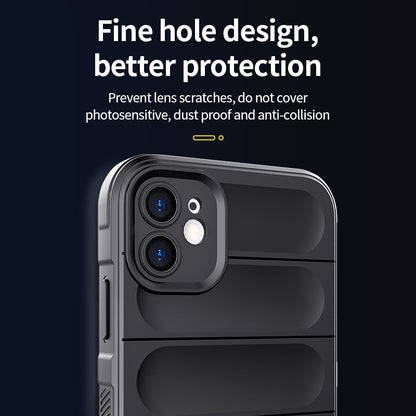 iPhone 13 Pro Max Magic Shield TPU + Flannel Phone Case: Durable, Non-toxic, Easy Access, Stylish Design