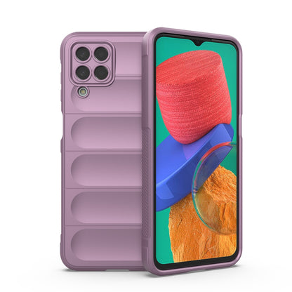 Samsung Galaxy M33 5G Magic Shield TPU + Flannel Phone Case: Durable, Non-toxic, Easy Access, Stylish Design
