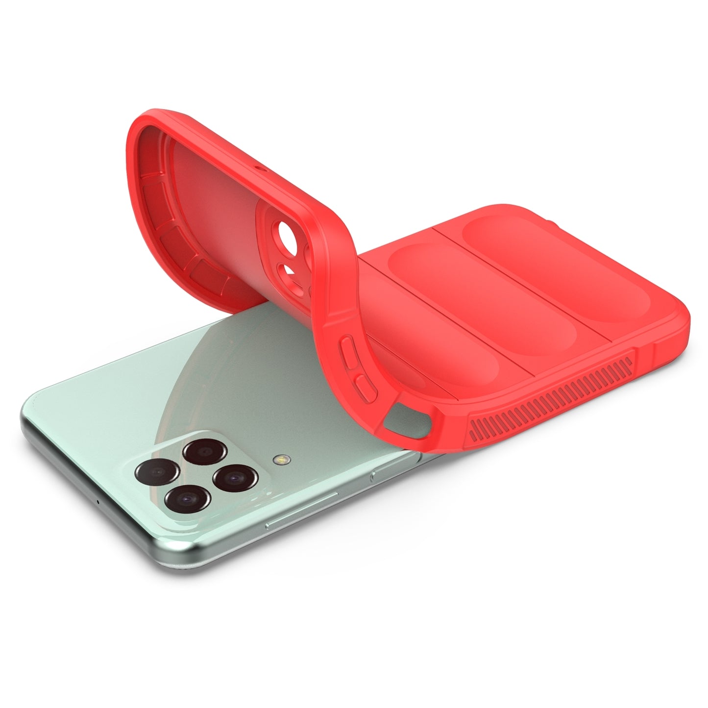 Samsung Galaxy M33 5G Magic Shield TPU + Flannel Phone Case: Durable, Non-toxic, Easy Access, Stylish Design