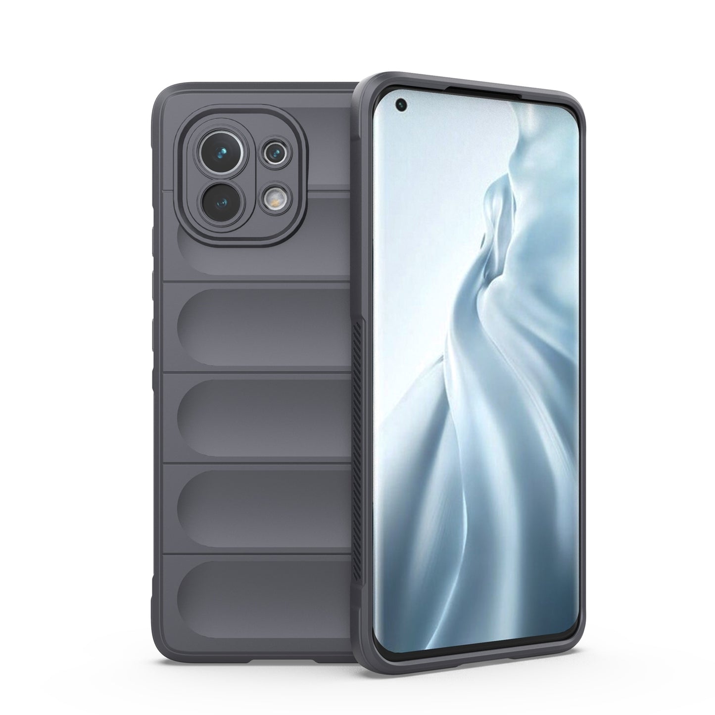 Xiaomi Mi 11 Magic Shield TPU + Flannel Phone Case: Durable, Non-toxic, Easy Access, Stylish Design