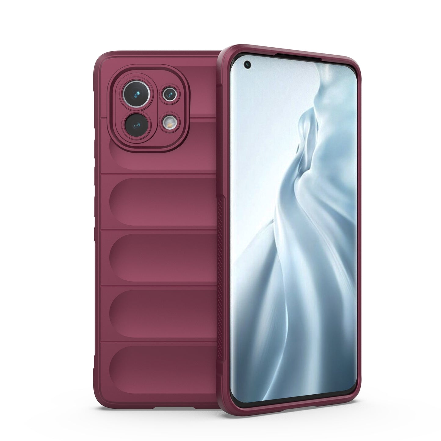 Xiaomi Mi 11 Magic Shield TPU + Flannel Phone Case: Durable, Non-toxic, Easy Access, Stylish Design