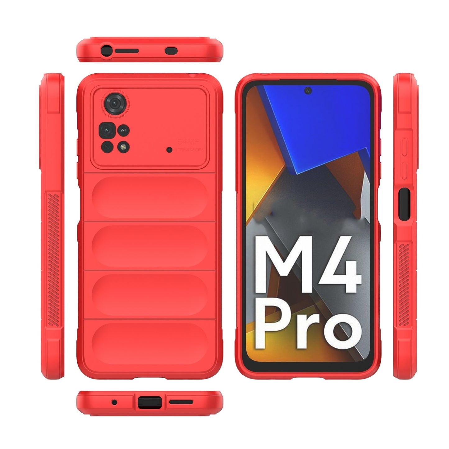 Xiaomi Poco M4 Pro 4G Magic Shield TPU + Flannel Phone Case: Durable, Non-toxic, Easy Access, Stylish Design