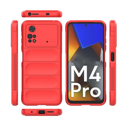 Xiaomi Poco M4 Pro 4G Magic Shield TPU + Flannel Phone Case: Durable, Non-toxic, Easy Access, Stylish Design