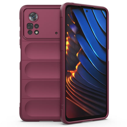 Xiaomi Poco X4 Pro 5G Magic Shield TPU + Flannel Phone Case: Durable, Non-toxic, Easy Access, Stylish Design