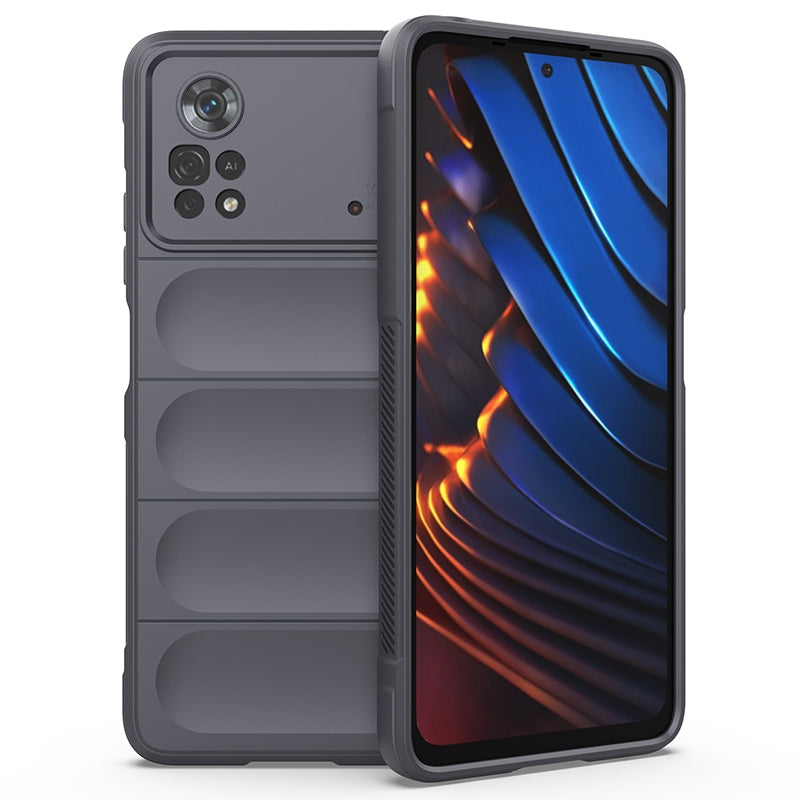 Xiaomi Poco X4 Pro 5G Magic Shield TPU + Flannel Phone Case: Durable, Non-toxic, Easy Access, Stylish Design