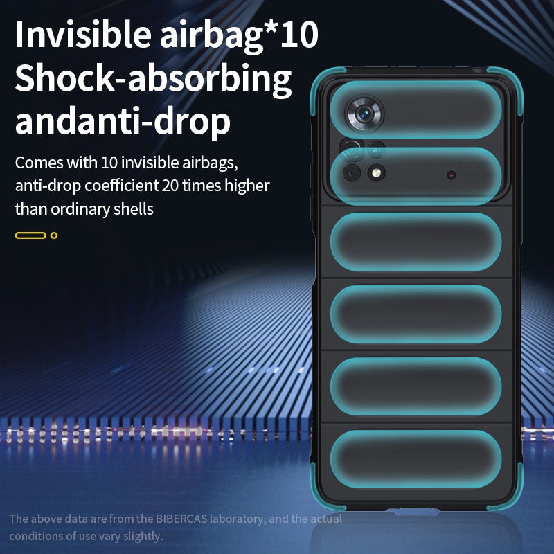 Xiaomi Poco X4 Pro 5G Magic Shield TPU + Flannel Phone Case: Durable, Non-toxic, Easy Access, Stylish Design
