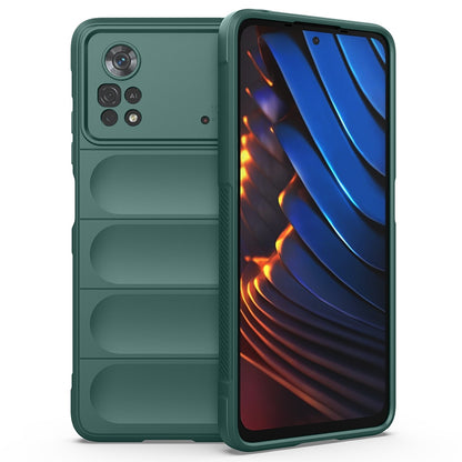 Xiaomi Poco X4 Pro 5G Magic Shield TPU + Flannel Phone Case: Durable, Non-toxic, Easy Access, Stylish Design