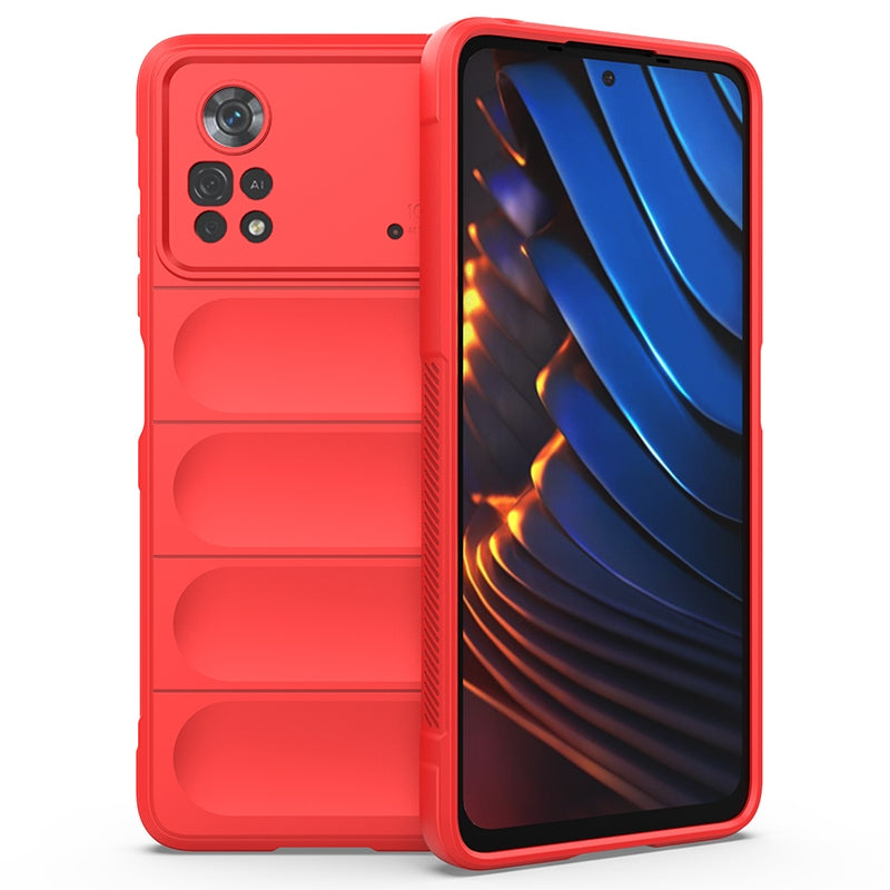 Xiaomi Poco X4 Pro 5G Magic Shield TPU + Flannel Phone Case: Durable, Non-toxic, Easy Access, Stylish Design