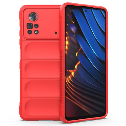 Xiaomi Poco X4 Pro 5G Magic Shield TPU + Flannel Phone Case: Durable, Non-toxic, Easy Access, Stylish Design