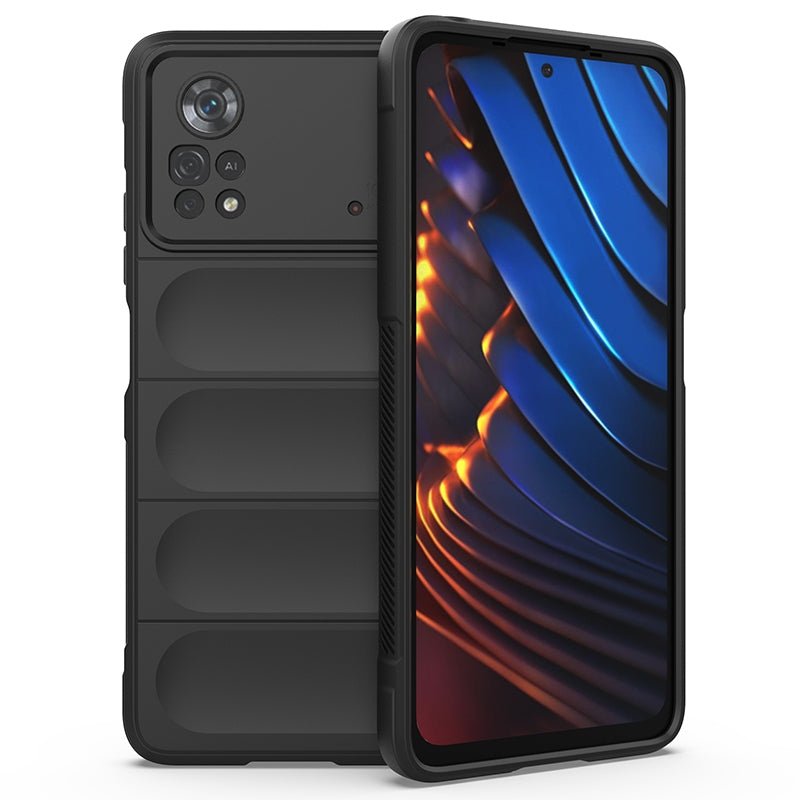 Xiaomi Poco X4 Pro 5G Magic Shield TPU + Flannel Phone Case: Durable, Non-toxic, Easy Access, Stylish Design