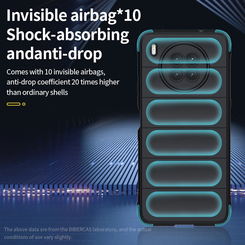Huawei Nova 8i Magic Shield TPU + Flannel Phone Case: Durable, Non-toxic, Easy Access, Stylish Design