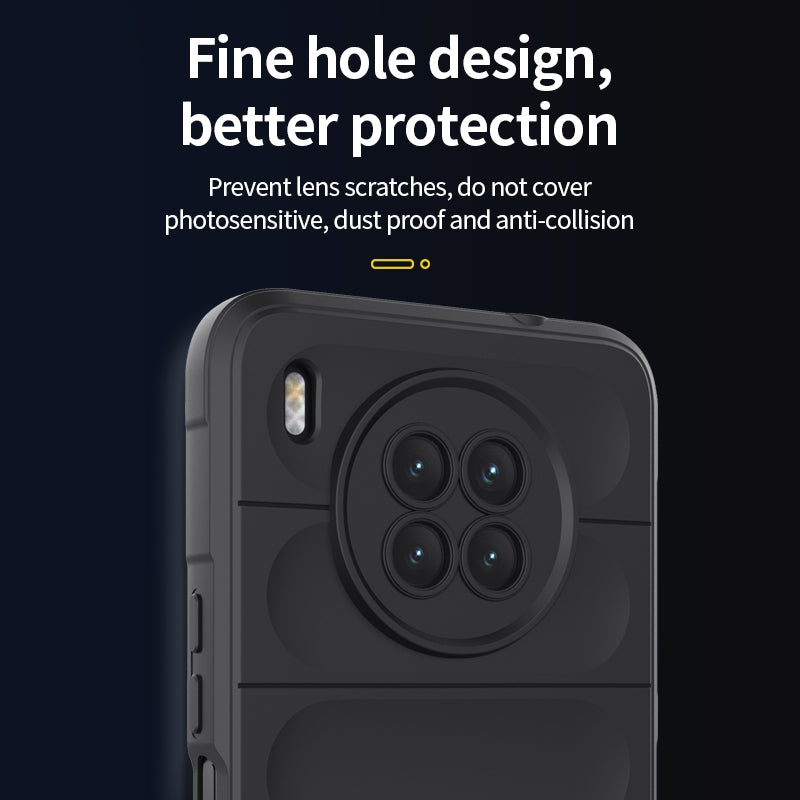 Huawei Nova 8i Magic Shield TPU + Flannel Phone Case: Durable, Non-toxic, Easy Access, Stylish Design