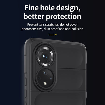 Huawei Nova 9 Pro Magic Shield TPU + Flannel Phone Case: Durable, Non-toxic, Easy Access, Stylish Design