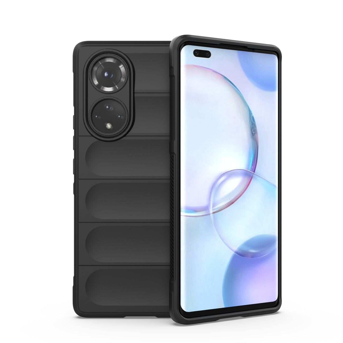 Honor 50 Pro Magic Shield TPU + Flannel Phone Case: Durable, Non-toxic, Easy Access, Stylish Design