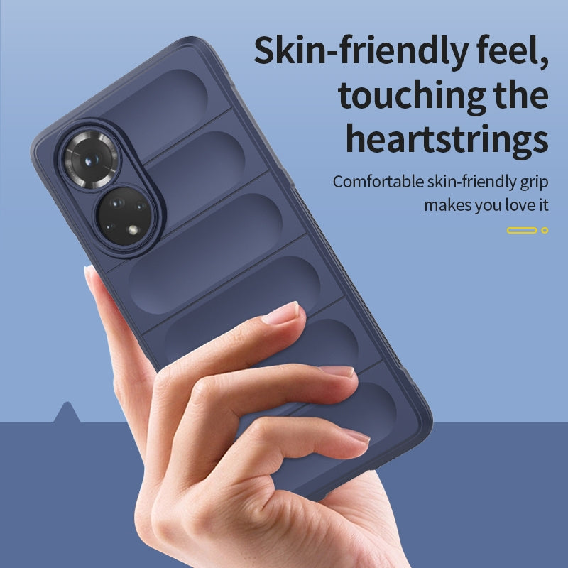 Huawei Nova 9 Magic Shield TPU + Flannel Phone Case: Durable, Non-toxic, Easy Access, Stylish Design