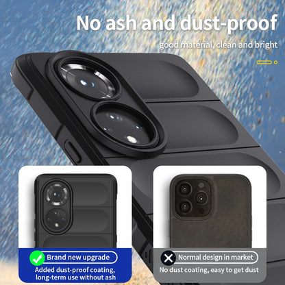 Huawei Nova 9 Magic Shield TPU + Flannel Phone Case: Durable, Non-toxic, Easy Access, Stylish Design