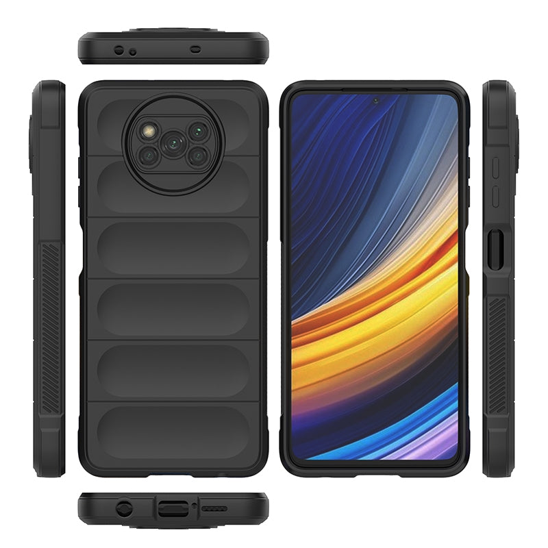 Xiaomi Poco X3 NFC Magic Shield TPU + Flannel Phone Case: Durable, Non-toxic, Easy Access, Stylish Design
