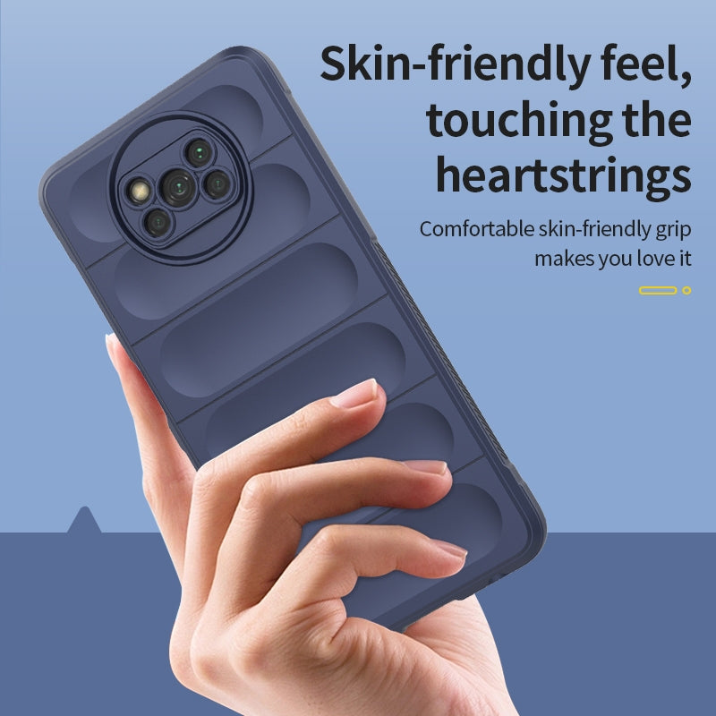 Xiaomi Poco X3 NFC Magic Shield TPU + Flannel Phone Case: Durable, Non-toxic, Easy Access, Stylish Design