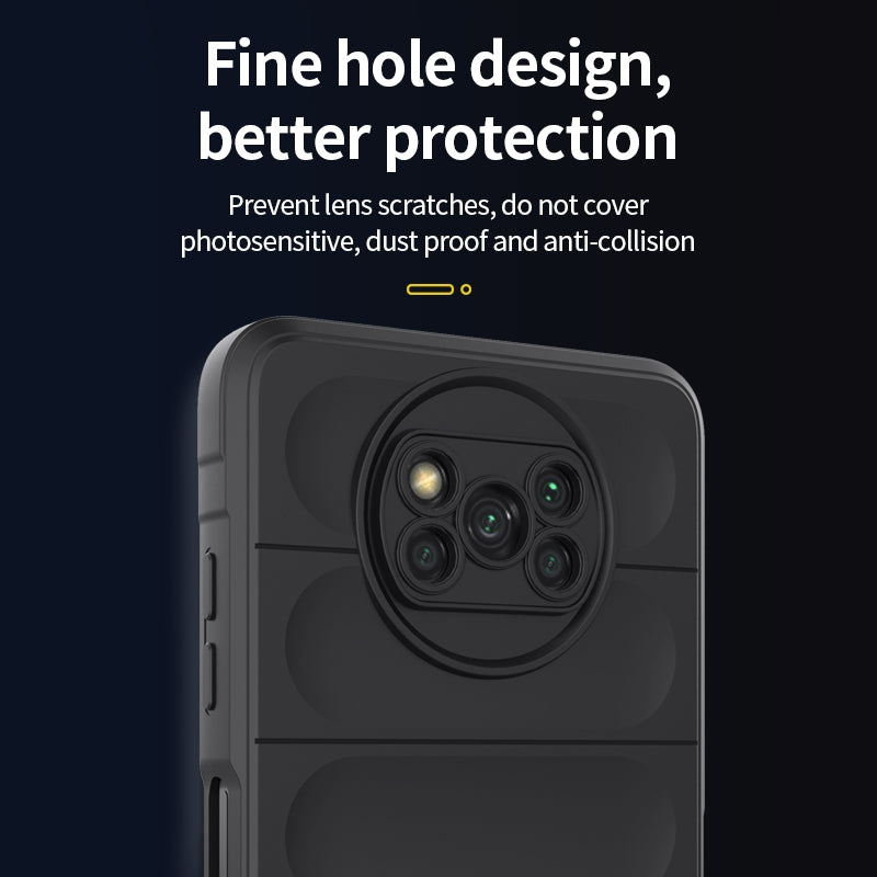 Xiaomi Poco X3 NFC Magic Shield TPU + Flannel Phone Case: Durable, Non-toxic, Easy Access, Stylish Design