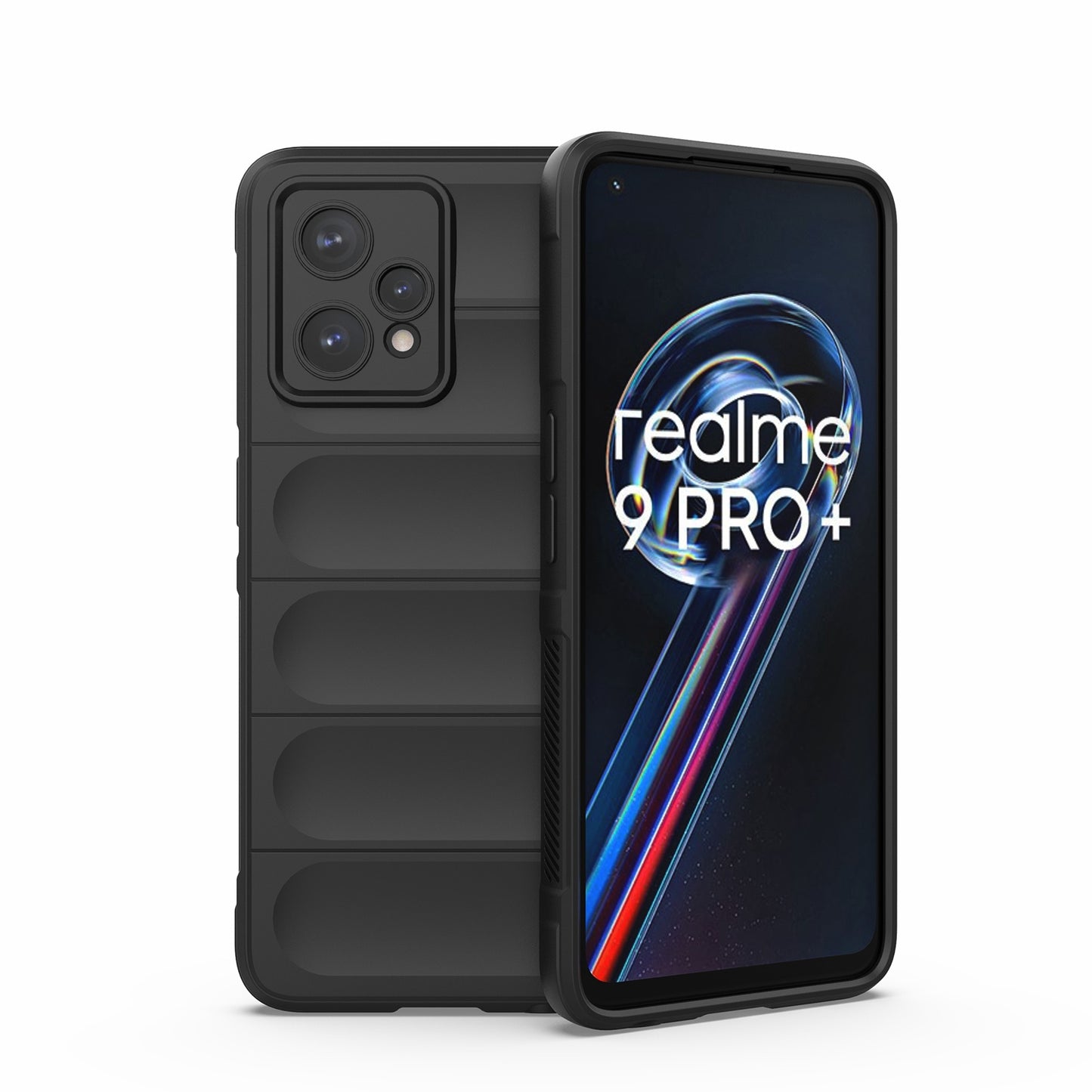 OPPO Realme 9 Pro+ Magic Shield TPU + Flannel Phone Case: Durable, Non-toxic, Easy Access, Stylish Design