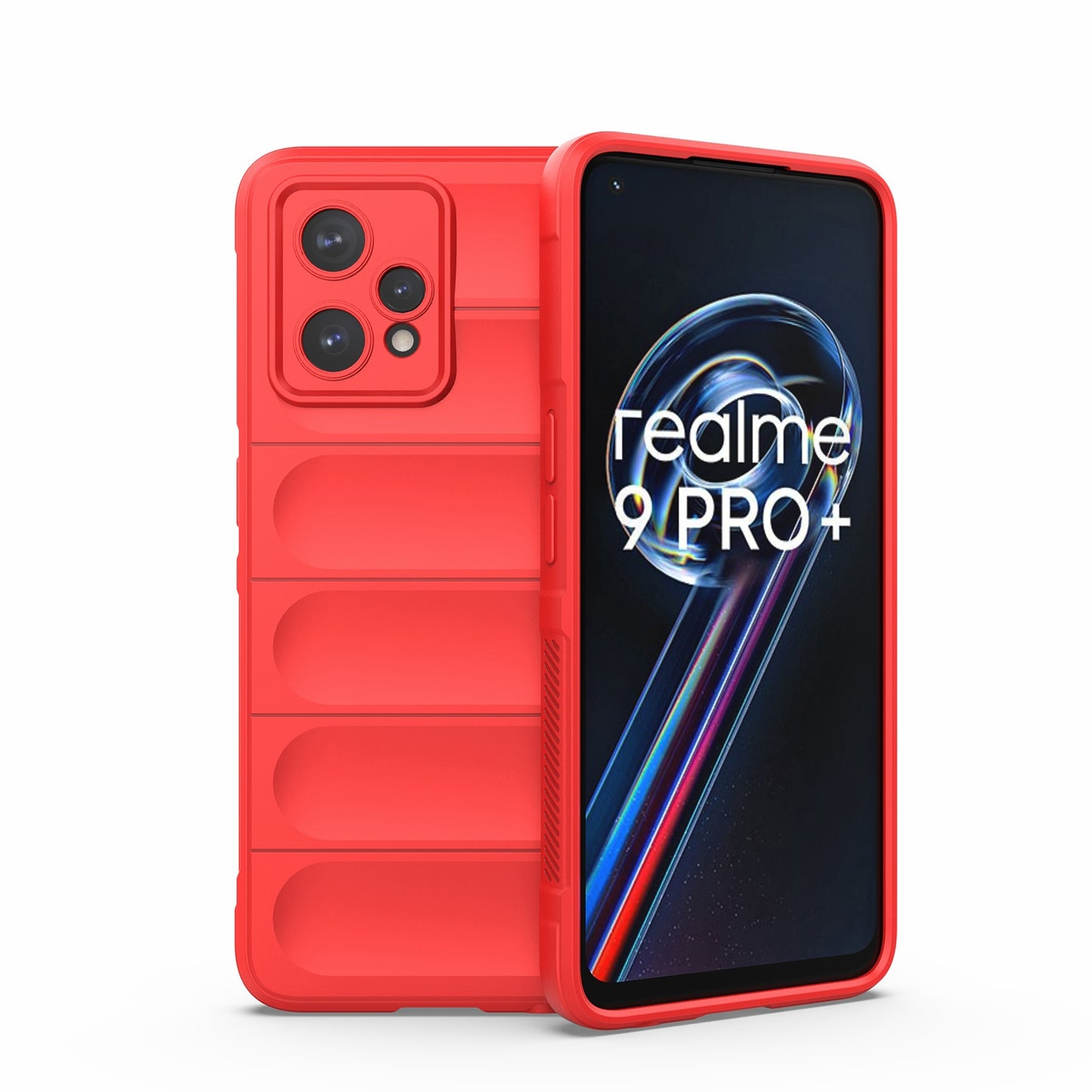 OPPO Realme 9 Pro+ Magic Shield TPU + Flannel Phone Case: Durable, Non-toxic, Easy Access, Stylish Design